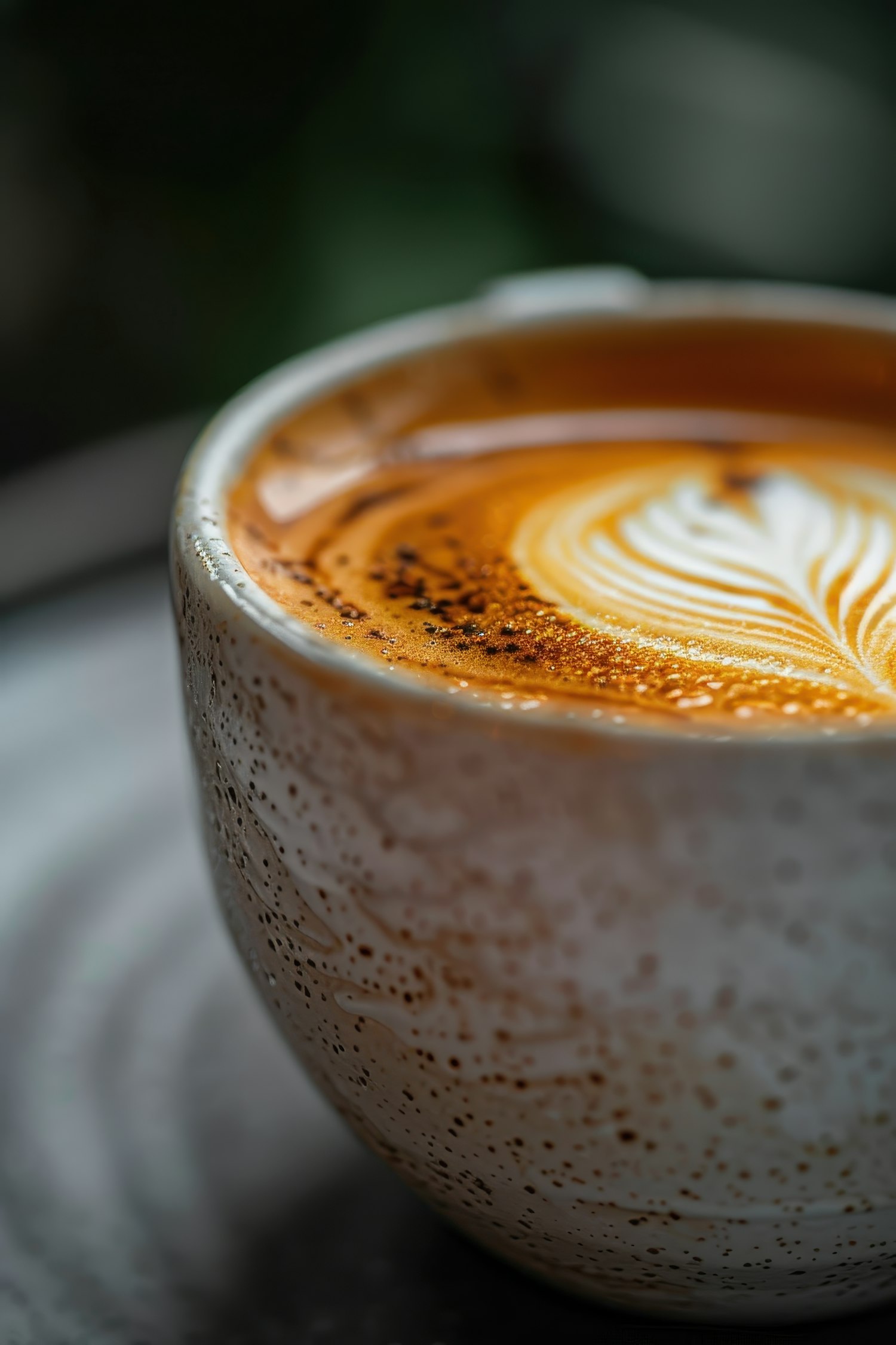 Latte Art Close-Up