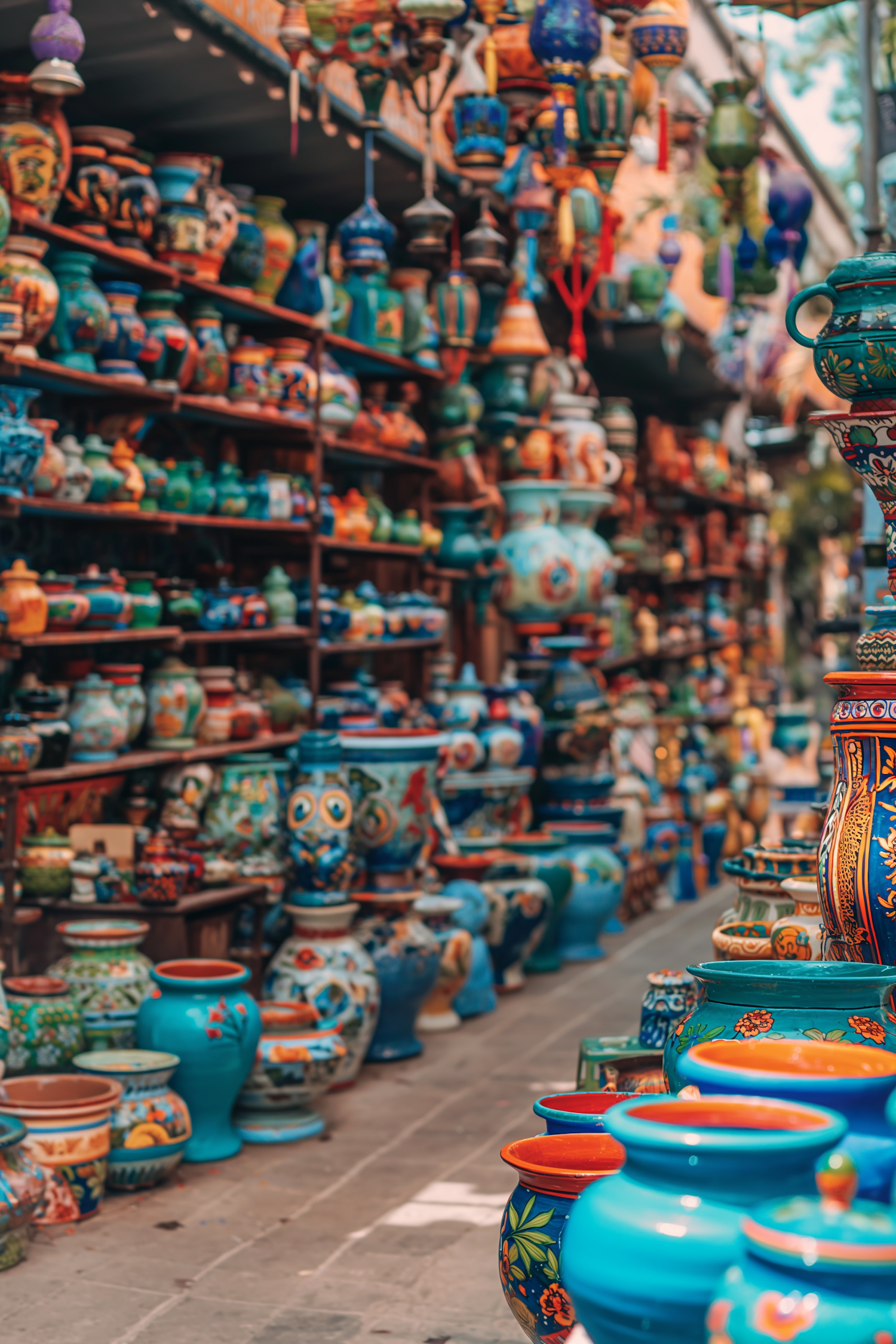 Traditional Pottery Display