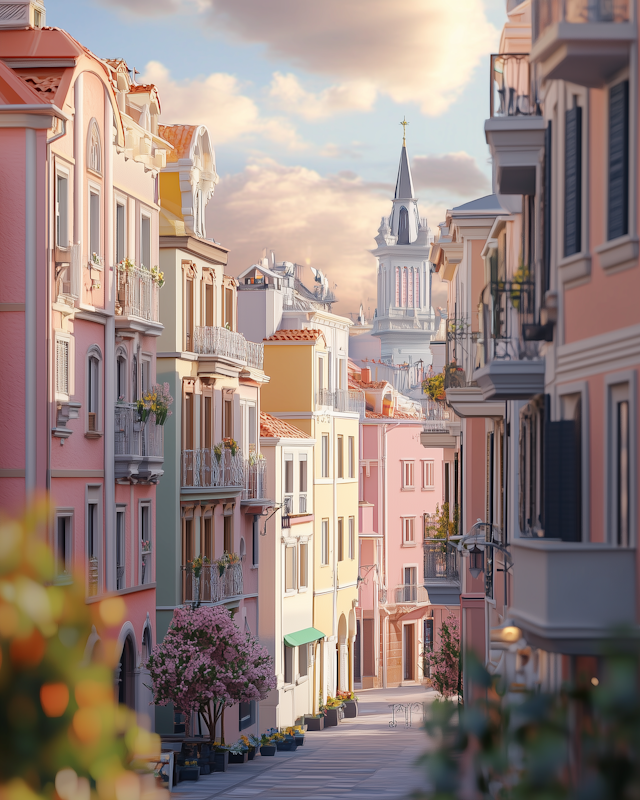 Mediterranean Street Scene