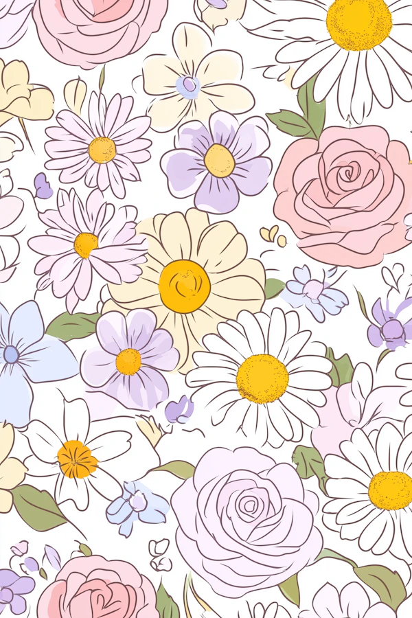 Vibrant Floral Illustration