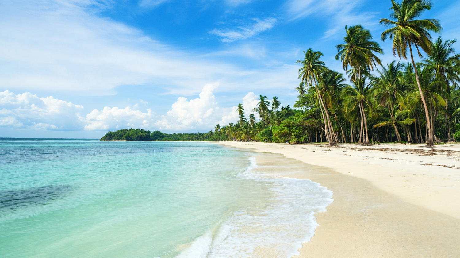 Serene Tropical Beach Scene