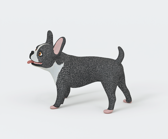 Stylized French Bulldog