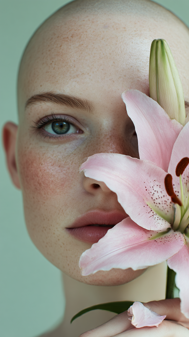 Serene Floral Portrait