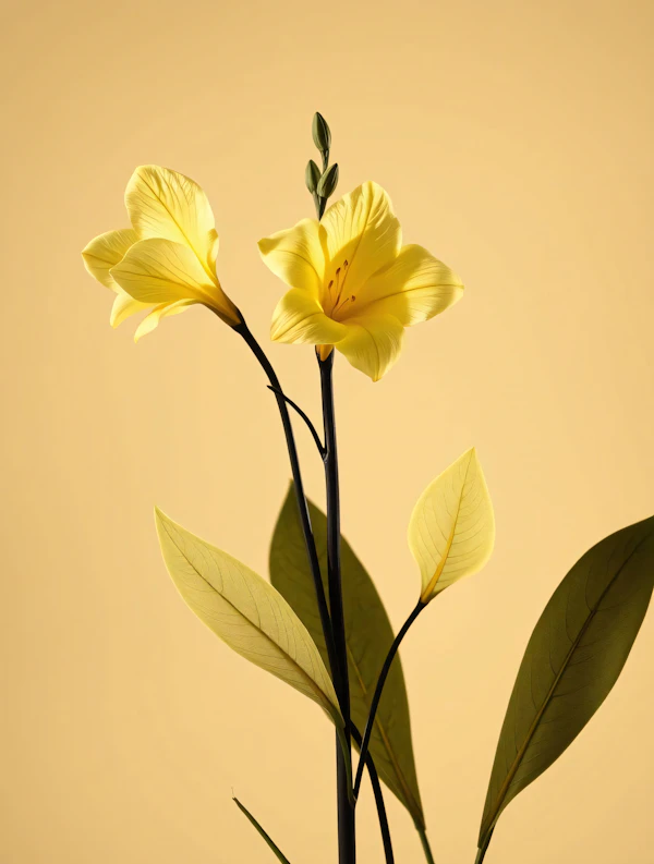 Yellow Flowers Display