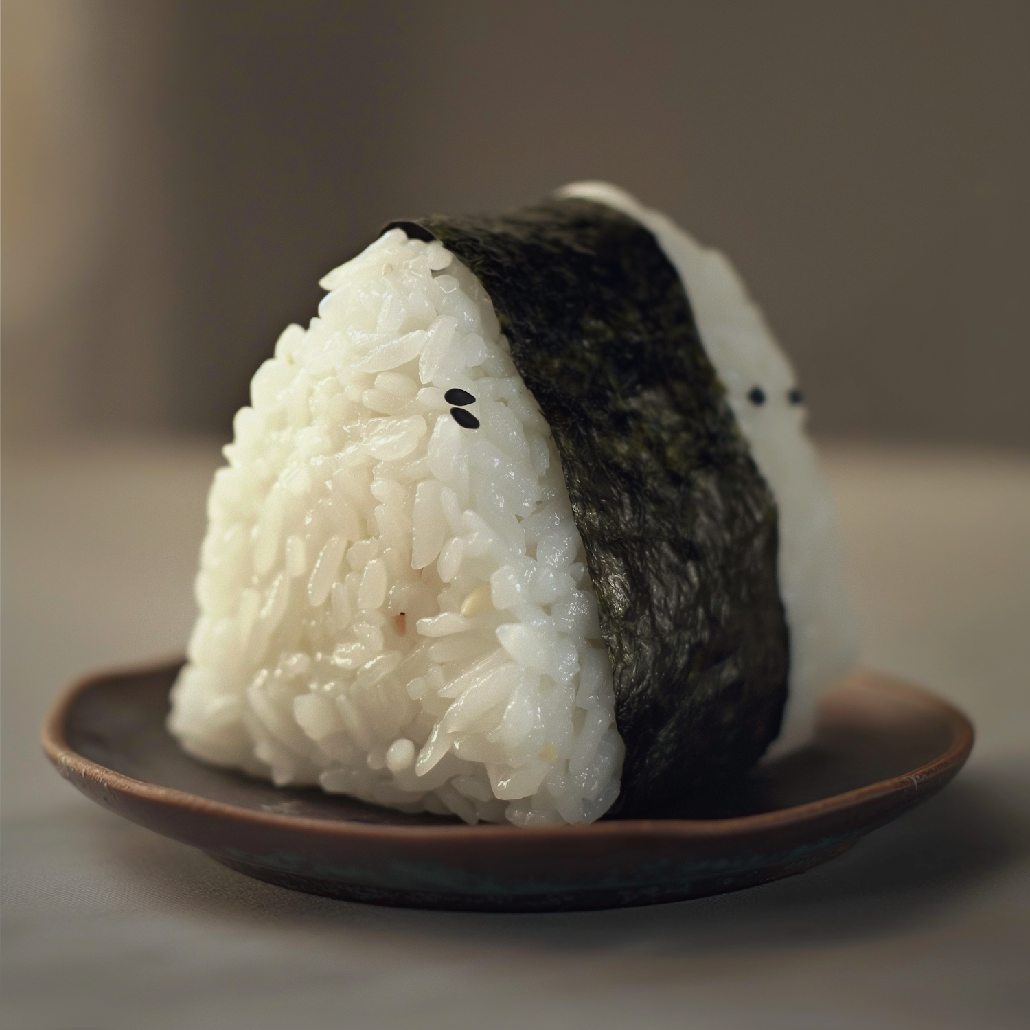 Traditional Japanese Onigiri Close-up