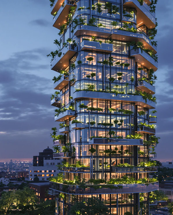 Futuristic Green Building