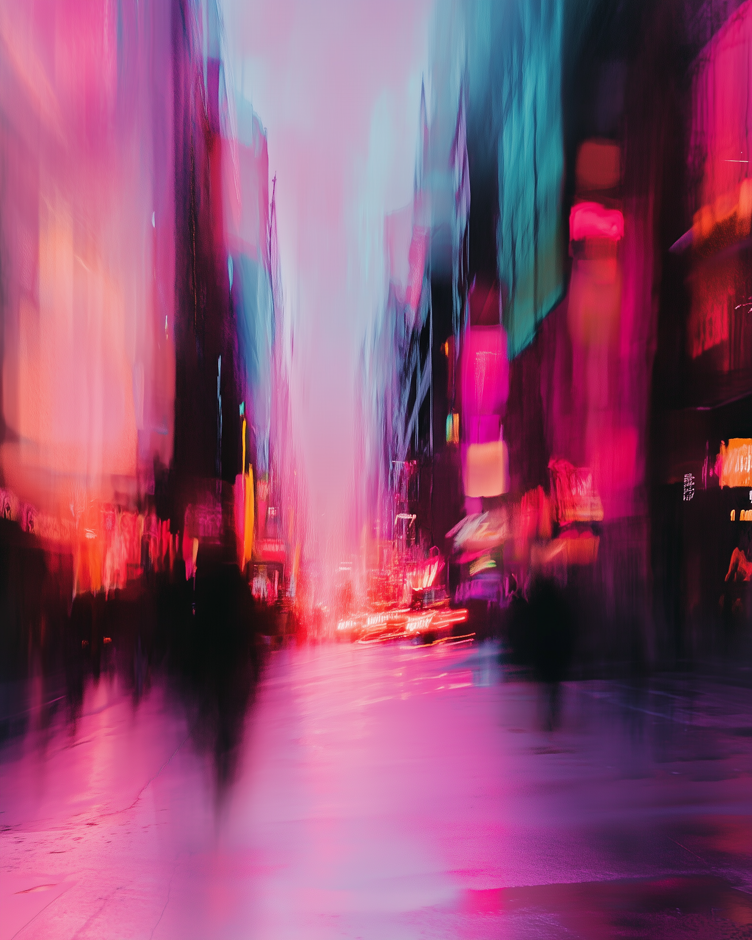 Vibrant Abstract Cityscape