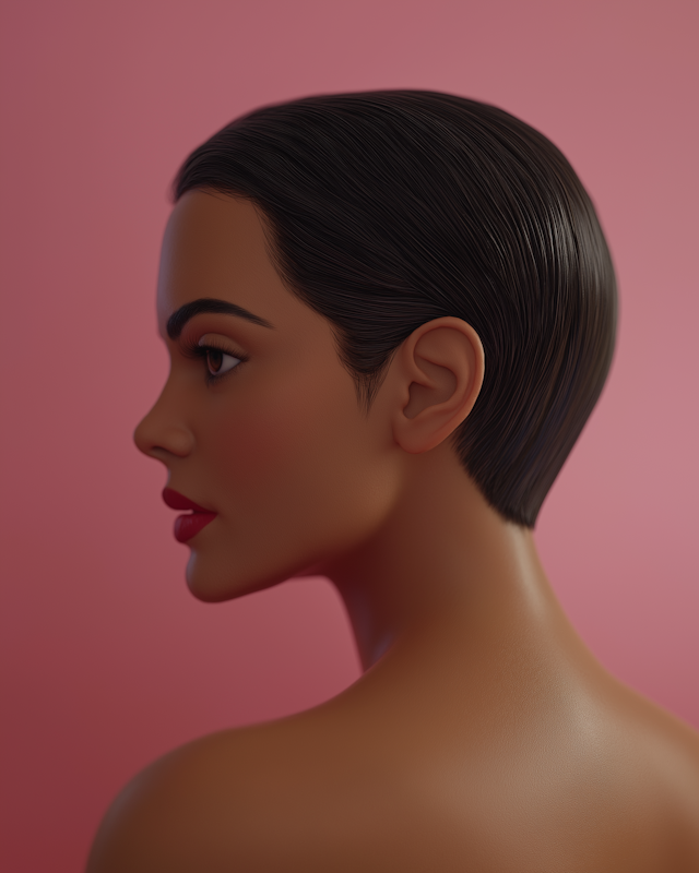 Elegant Profile Portrait 