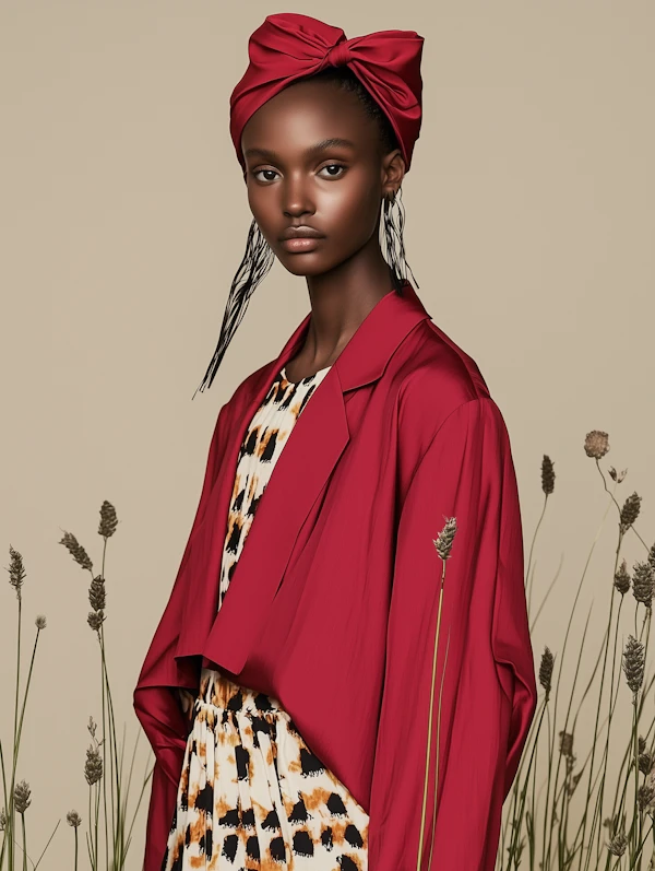 Elegant Red Portrait