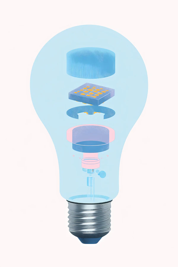 Exploded Light Bulb