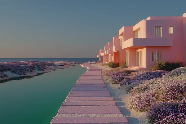 Serene Coastal Scene