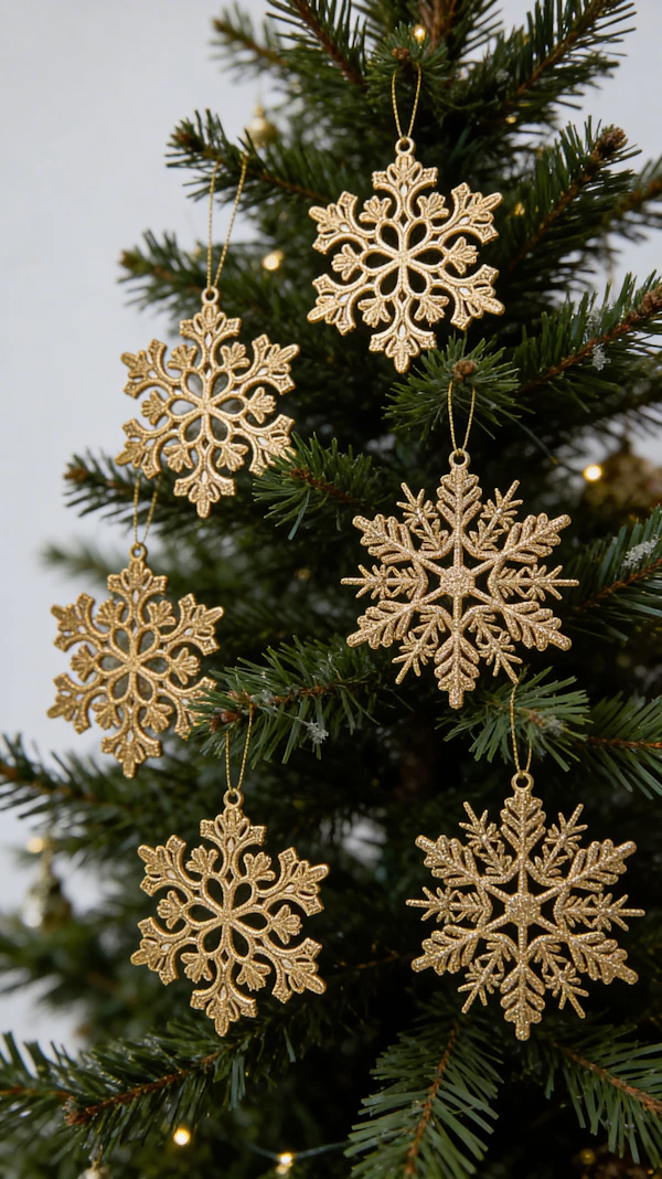 Golden Snowflake Tree