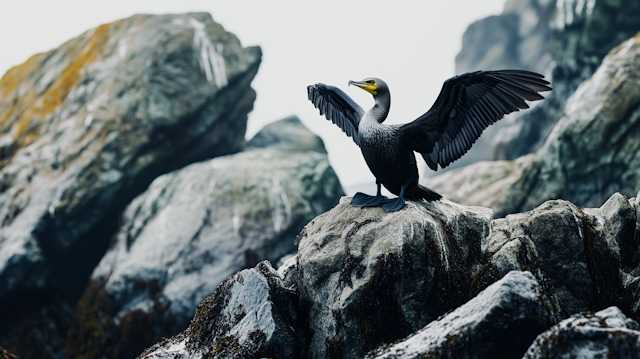 Cormorant on Rock