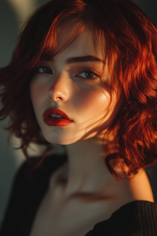 Portrait of a Person with Red Hair