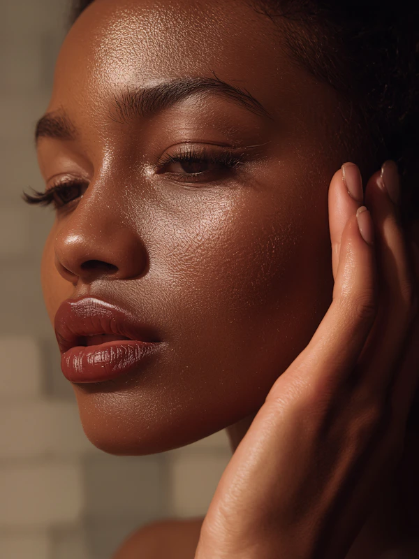 Serene Portrait Close-Up