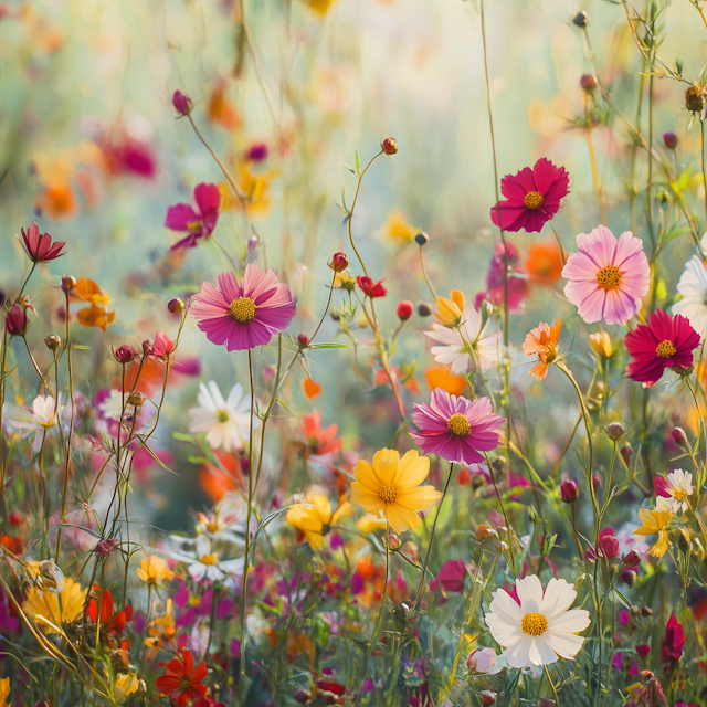 Vibrant Flower Field