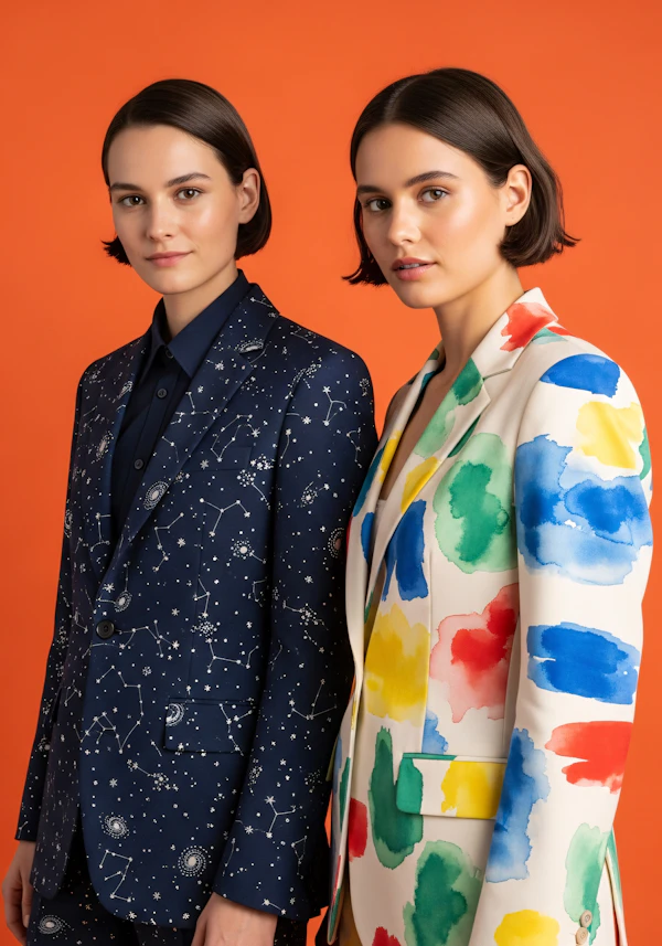 Symmetrical Duo Portrait