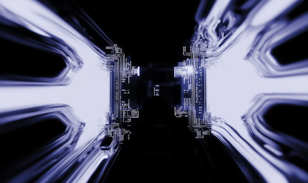 Futuristic Digital Scene