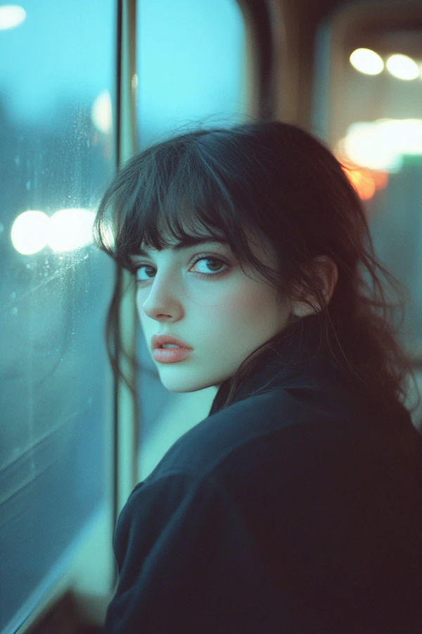 Contemplative Woman by the Window