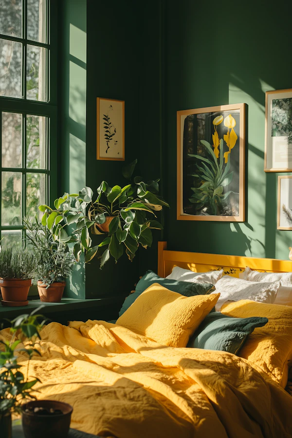 Cozy Green Bedroom