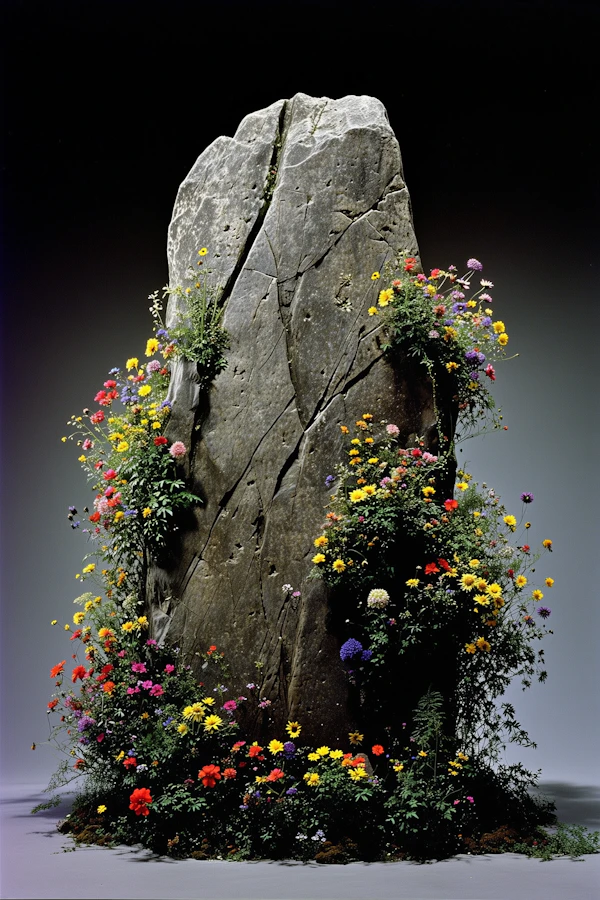 Floral Stone Monolith