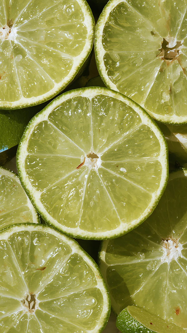 Lime Slices Close-Up