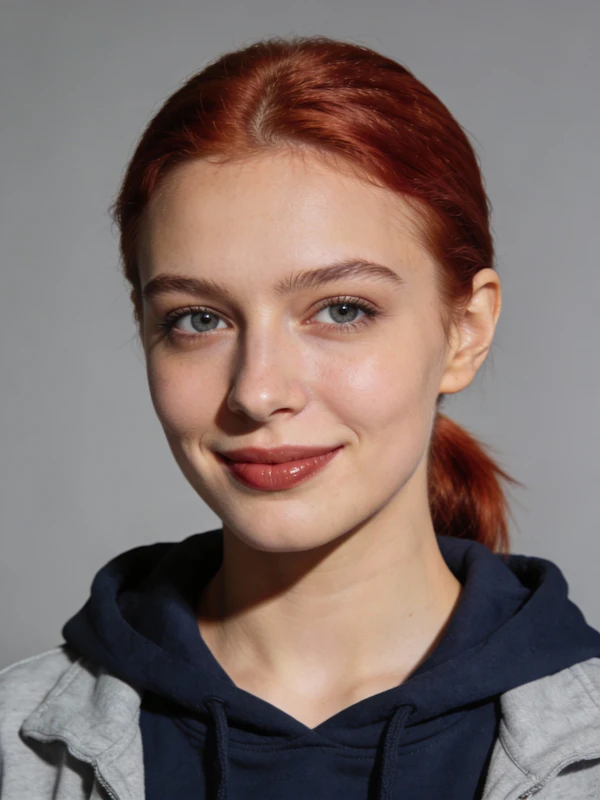 Smiling Red-Haired Woman