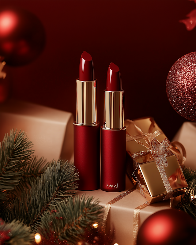 Festive Lipstick Display