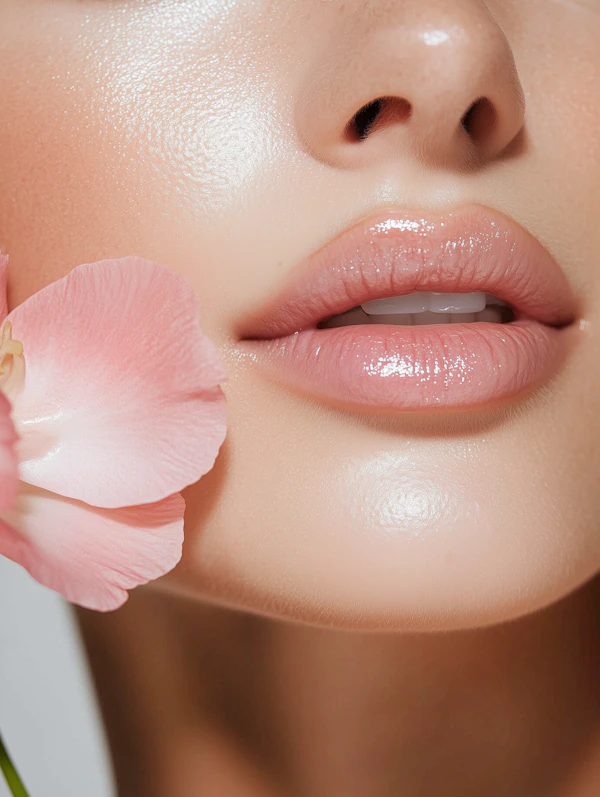 Glossy Lips Close-Up