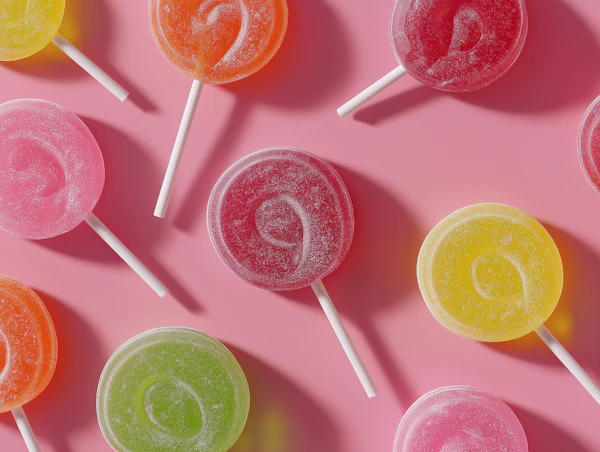 Colorful Lollipop Scene