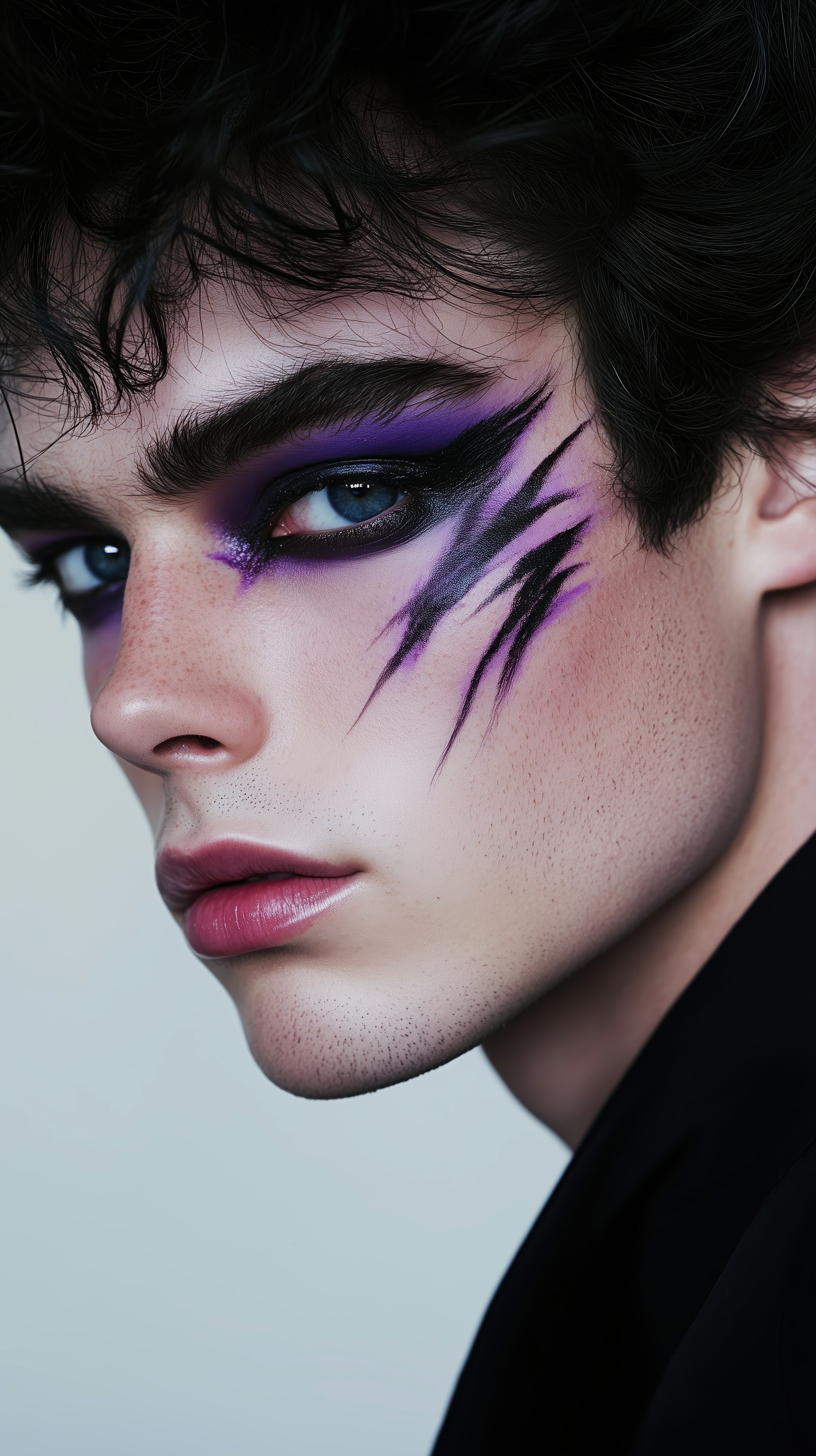 Striking Makeup Close-up