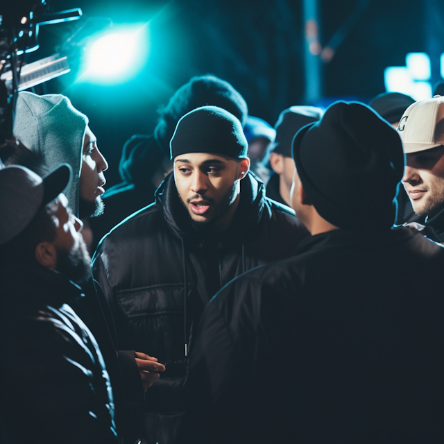 Intense Nighttime Gathering