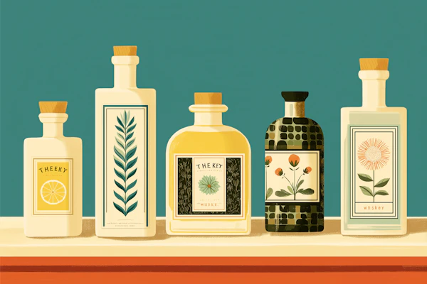 Artistic Bottles Display