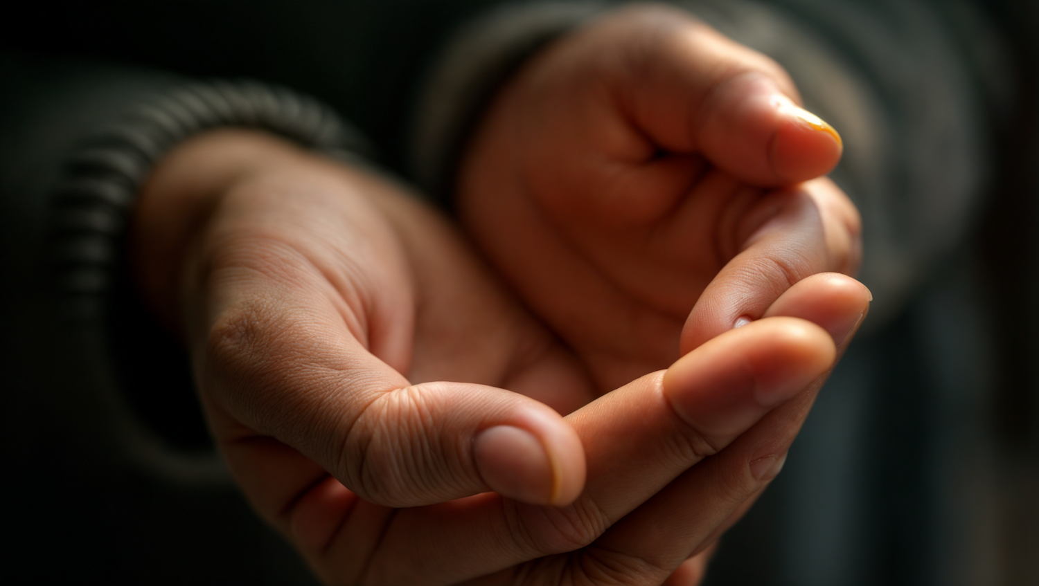 Hands Holding Pill