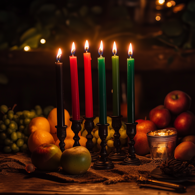 Kwanzaa Kinara Scene
