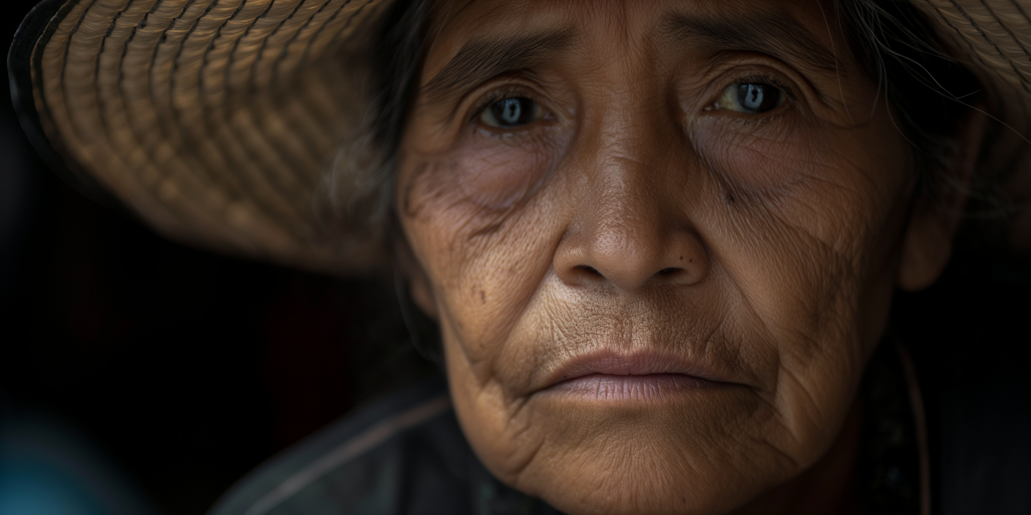 Portrait of a Pensive Elderly Woman