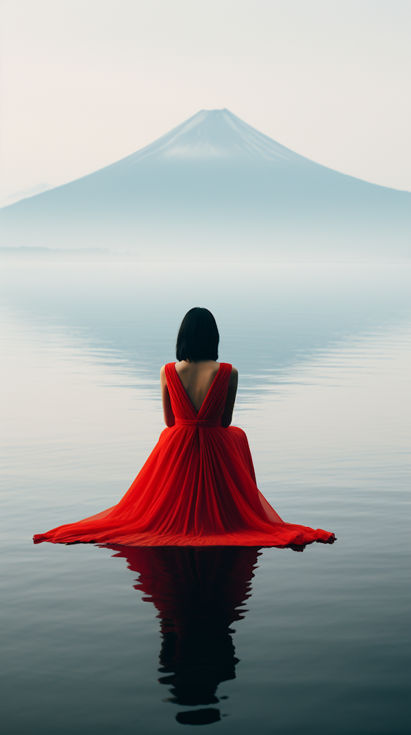 Contemplation by the Crimson Water