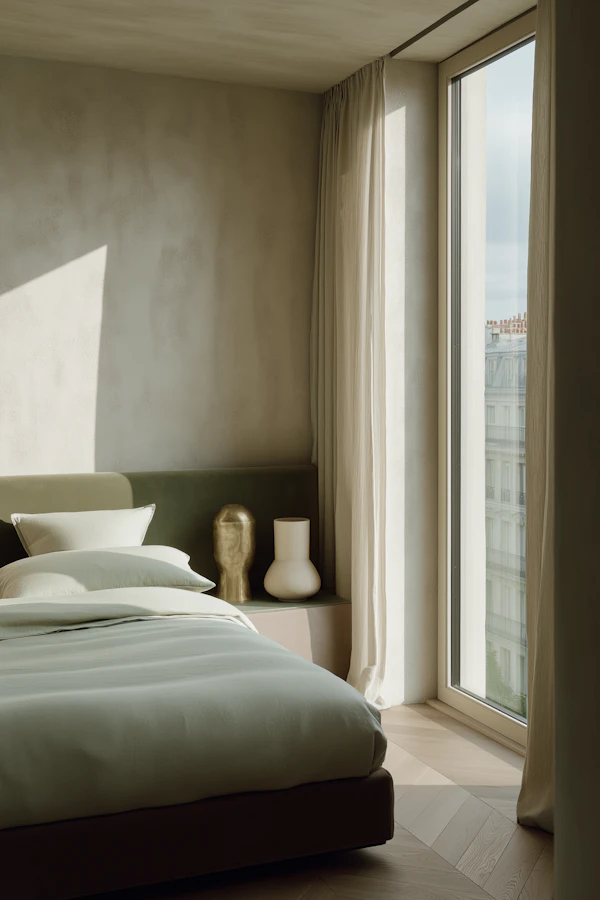 Minimalist Bedroom Scene