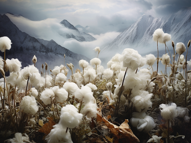 Ethereal Cotton Fluff and Misty Mountain Majesty