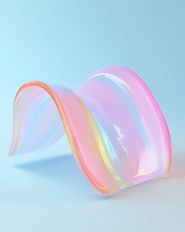 Abstract Pastel Ribbon
