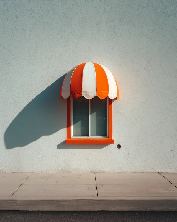 Minimalist Orange Window