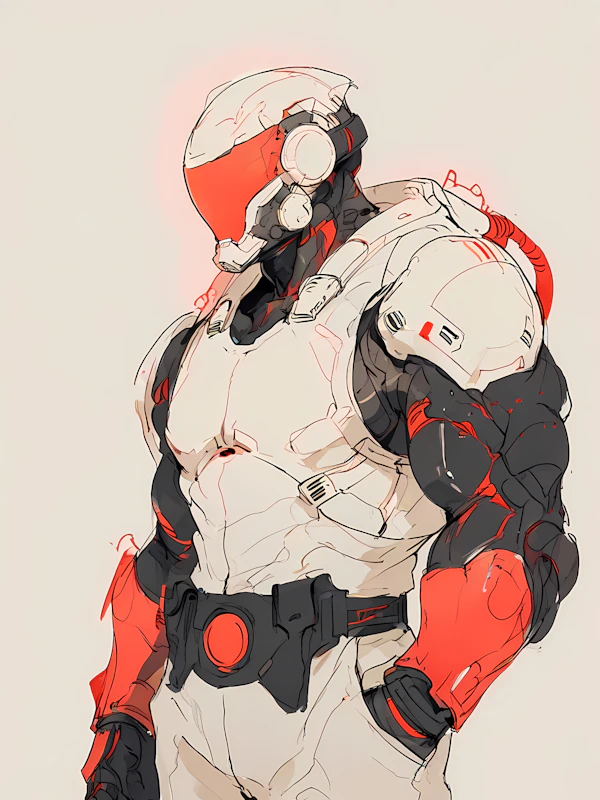 Futuristic Armored Figure