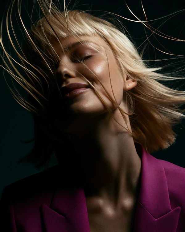 Windswept Blonde Portrait