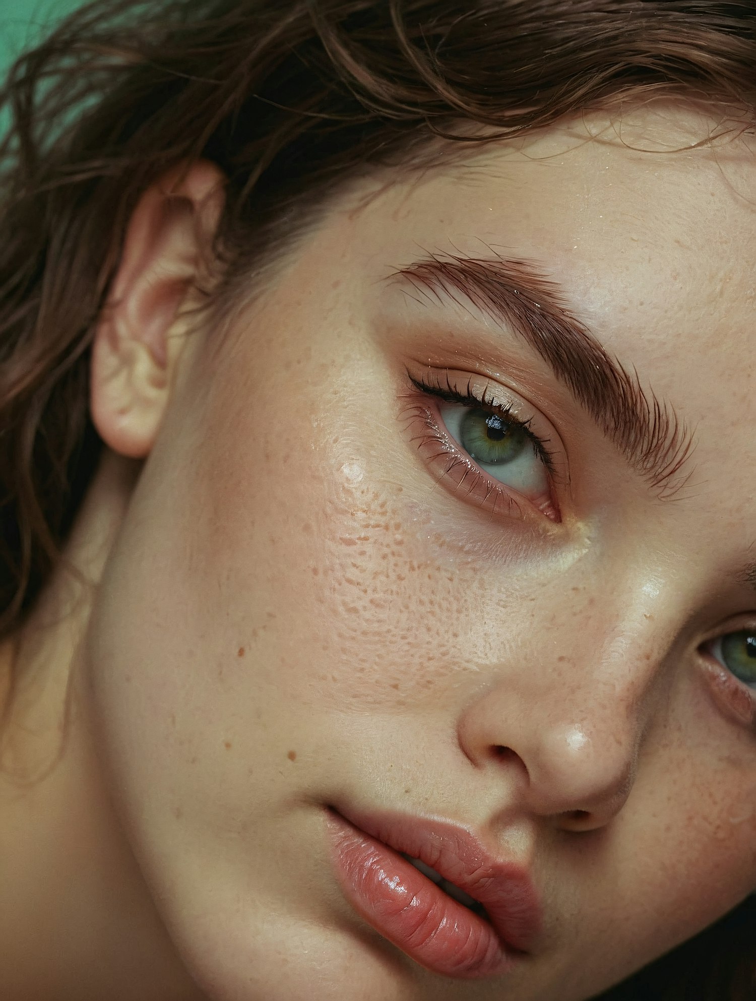 Close-up Portrait of a Human Face