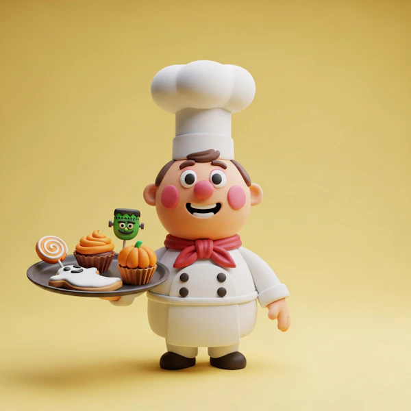 Cheerful Halloween Chef