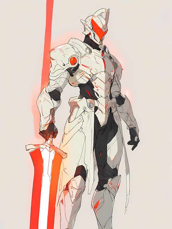 Futuristic Armored Figure