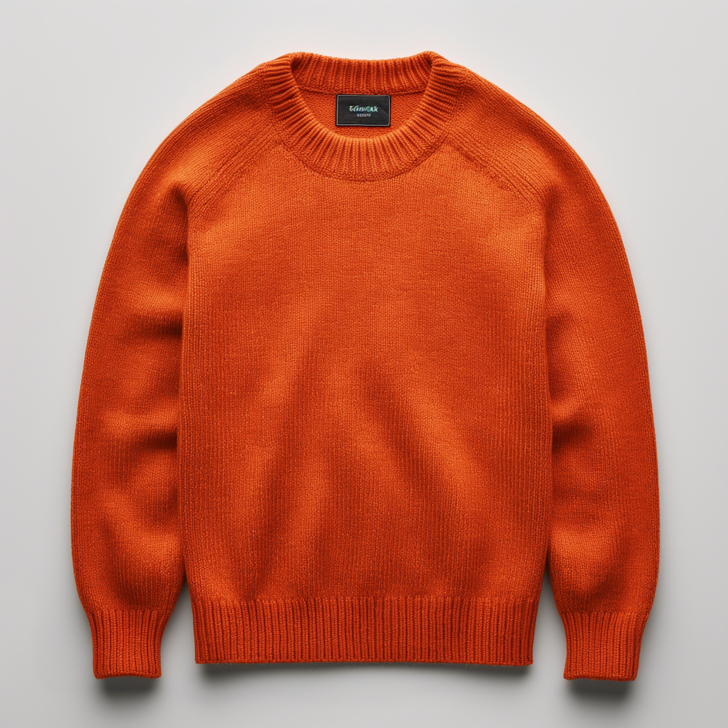 Vibrant Orange Crewneck Sweater