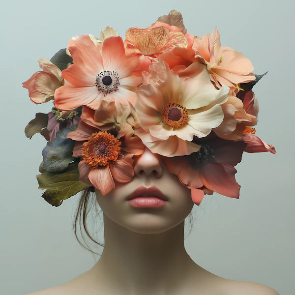 Surreal Floral Portrait
