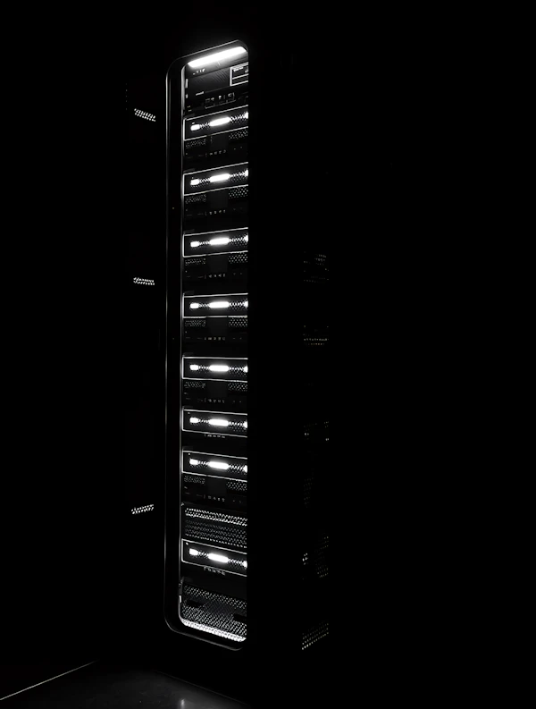 Illuminated Server Rack