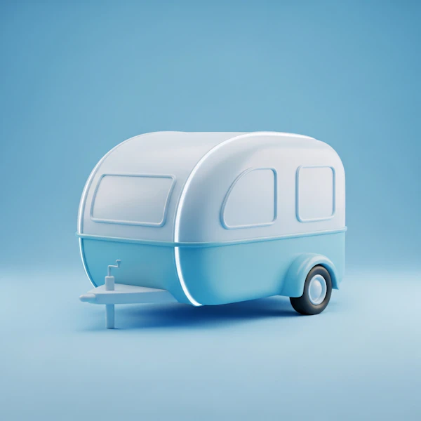 Retro Caravan Render